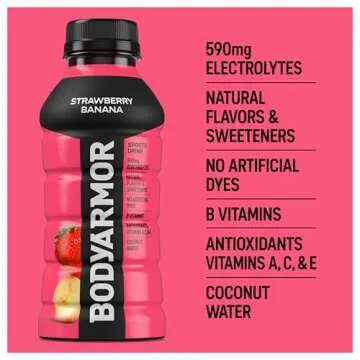 BODYARMOR Strawberry Banana Drink - Natural Electrolyte Hydration