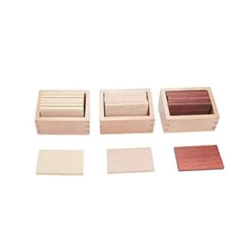 Adena Montessori Baric Tablets with Box Montessori Homeschooling Sensorial Materials for Toddlers