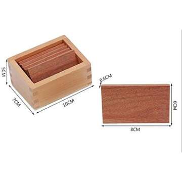 Adena Montessori Baric Tablets with Box Montessori Homeschooling Sensorial Materials for Toddlers