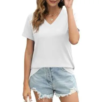 Stylish Summer Tops for Women 2024 - V Neck Blouses