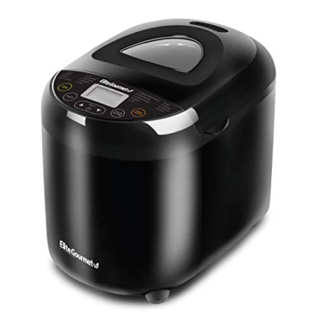 Elite Gourmet Programmable Bread Maker - 19 Functions, 3 Sizes