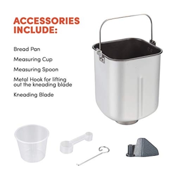 Elite Gourmet Bread Maker - 19 Functions, 3 Sizes