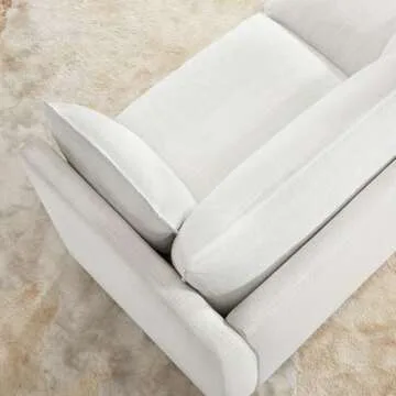 CHITA Sectional Modular Down Filled Sofa, Comfty Feather 3 Seat Cloud Couch, FSC Certified Modern Deep Seat Sectional for Living Room, 114 inch Width,3 Seat Modular Sofa, Cream