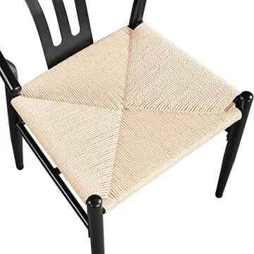 Stylish Yaheetech 4PCS Weave Dining Chairs for All