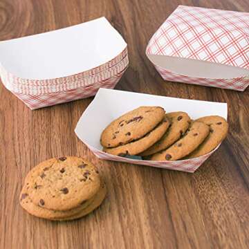 Super Z Outlet Disposable Food Tray - 50 Pack for Events