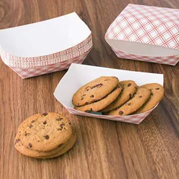 Super Z Outlet Disposable Food Tray - 50 Pack for Events