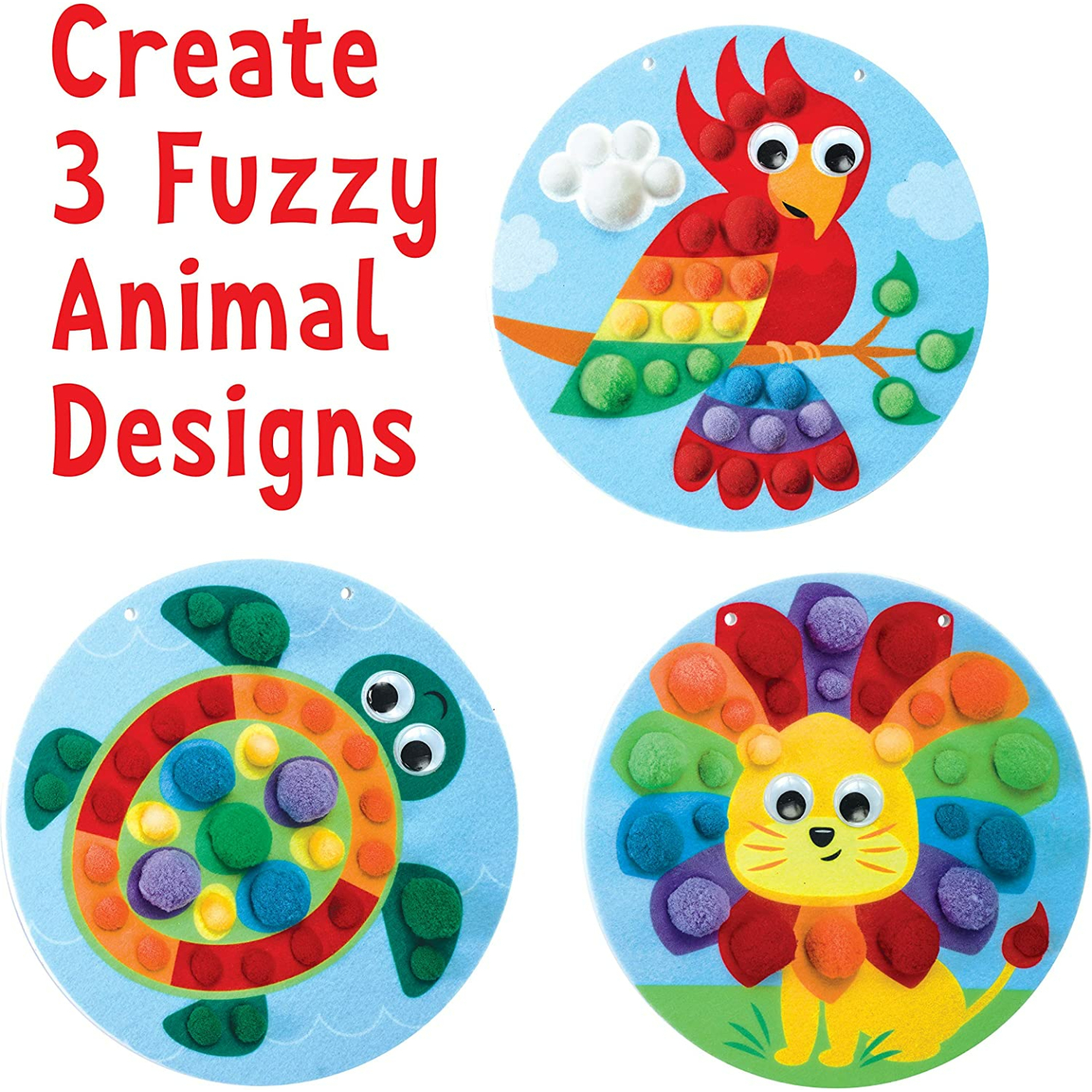 Pom Pom Animal Crafts for Kids - Creativity for Kids