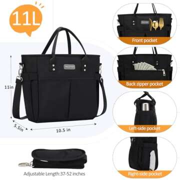 MAXTOP Insulated Lunch Bag - Perfect for Work & Travel