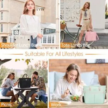 MAXTOP Insulated Lunch Bag - Perfect for Work & Travel