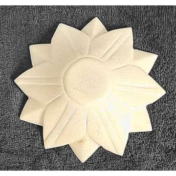 Handicraft Elegant White Marble Lotus Urli