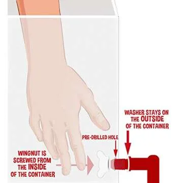 RentACoop 5 Gallon Chicken Waterer for Effortless Hydration