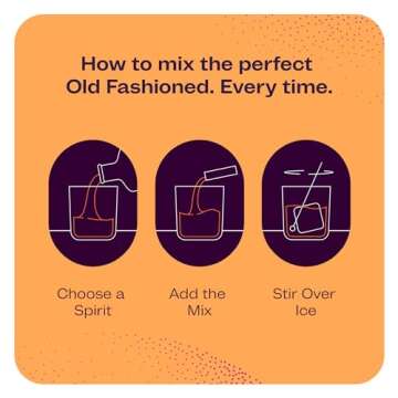 Still Branch Single-Serve Old Fashioned Mix Cocktail Syrup – Handcrafted Cocktail Mixer with Real Bitters, Italian Cherry, Sorghum, Maple and Dark Brown Sugars – No Refrigeration Needed – 14 Sachets