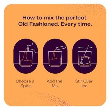 Still Branch Single-Serve Old Fashioned Mix Cocktail Syrup – Handcrafted Cocktail Mixer with Real Bitters, Italian Cherry, Sorghum, Maple and Dark Brown Sugars – No Refrigeration Needed – 14 Sachets