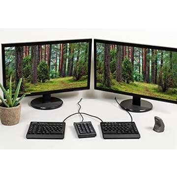 KINESIS USB Freestyle Pro Ergonomic Split Mechanical Keyboard (Cherry MX Brown Switches) - KB900-brn