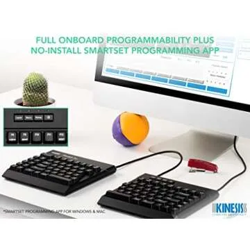 KINESIS USB Freestyle Pro Ergonomic Split Mechanical Keyboard (Cherry MX Brown Switches) - KB900-brn