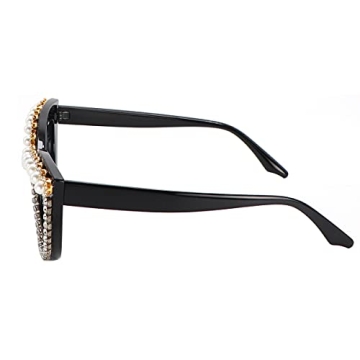 Stylish FUPRECIOUS Cat Eye Sunglasses with Rhinestones