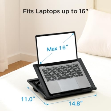 HUANUO Adjustable Laptop Stand 8 Angles Dual Cushion Comfort
