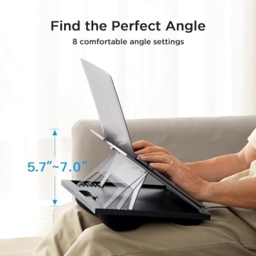 HUANUO Adjustable Laptop Stand 8 Angles Dual Cushion Comfort