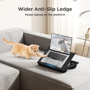HUANUO Adjustable Laptop Stand 8 Angles Dual Cushion Comfort