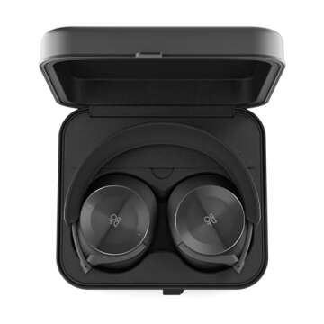 Bang & Olufsen Beoplay H95 Premium Comfortable Wireless Active Noise Cancelling (ANC) Over-Ear Headphones with Protective Carrying Case, RF, Bluetooth 5.1, Black