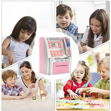 2024 Upgraded ATM Piggy Bank for Real Money Savings