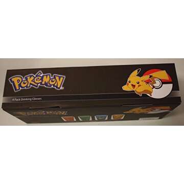 JUST FUNKY Pokemon Set of 4 Character Pint Glasses