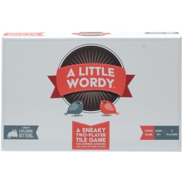 A Little Wordy by Exploding Kittens - Couples Game for 2 Players - Ages 10+ - Fun Letter Tile Word G...