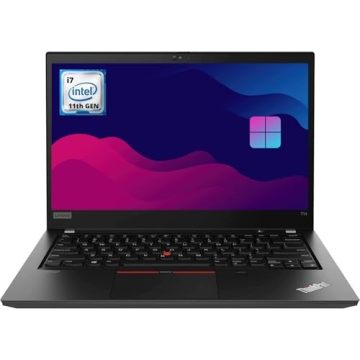 Lenovo Laptop T14 Gen2 i7 | 14in FHD, i7-1165G7, 16GB RAM, 512GB SSD, Renewed