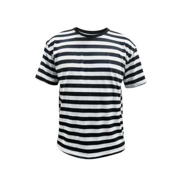Classic Fit Striped Short Sleeved T-Shirts for All