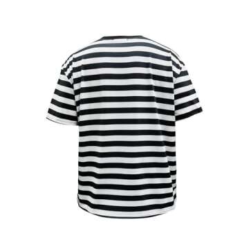 Unisex Striped T-Shirts Short Sleeved Casual Style