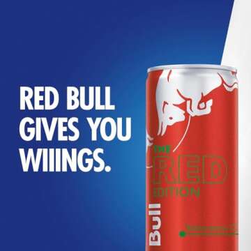 Red Bull Red Edition Energy Drink, Watermelon Flavor, 8.4 Fl Oz
