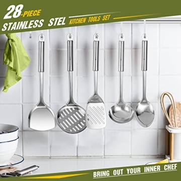 Fungun 28-Piece Kitchen Utensil Set - Durable & Stylish