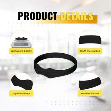 Fitgeno Knee Strap Patella Support: Knee Band for Patellar Tendon Pain Relief - Knee Brace for Tendonitis Jumpers Running Sports Basketball Men Women 2 Packs (Black)