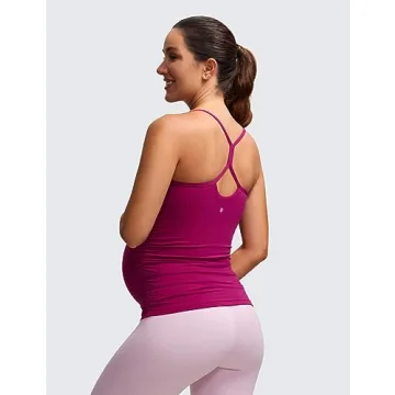 CRZ YOGA Butterluxe Maternity Tank Top for Comfort and Style