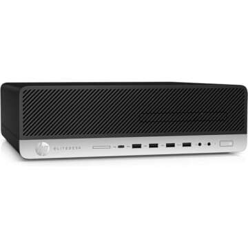 HP EliteDesk 800 G5 SFF High-Performance Desktop PC - Intel i7, 32GB RAM, 1TB SSD, USB 3.1, DisplayP...
