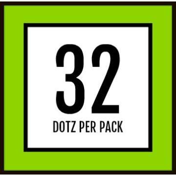 Golfdotz - Golf Ball Markers, Unique Golf Ball Stamps and Golf Ball Stickers for Marking Golf Balls, Durable Golf Ball Decals, Golf Accessories for Men and Women, American Foursome (32 Count)