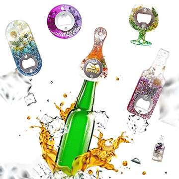 Bottle Opener Resin Molds, Lovppy Beer Opener Silicone Molds, Epoxy Resin Casting Molds, Beer Spanne...