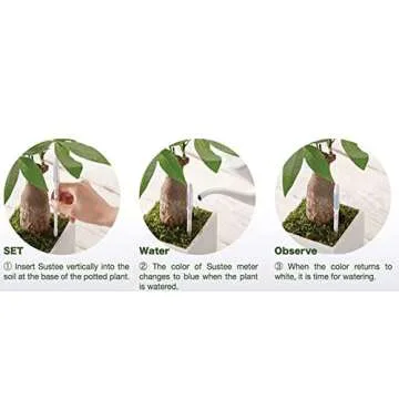 IPPINKA Sustee Aquameter Bundle, Eco-Friendly Plant Moisture Meter