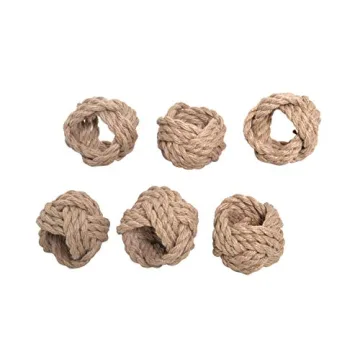 Alpha Living Nautical Napkin Rings Set of 6 Elegant Decor