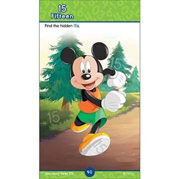Disney Learning Mickey and Friends Take-Along Tablet: 123s―Math Activity Workbook for Counting, Tracing, and Writing Numbers, Coloring, Mazes, Connect ... Ages 3+ (64 pgs) (My Take-Along Tablet)