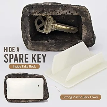 Realistic Outdoor Key Hider Fake Rock for Easy Access