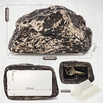 Realistic Outdoor Key Hider Fake Rock for Easy Access