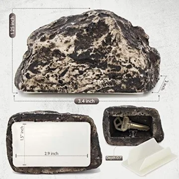 Realistic Outdoor Key Hider Fake Rock for Easy Access