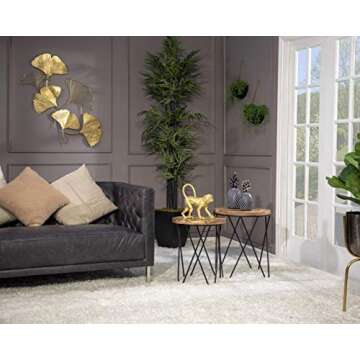 Sagebrook Home Polyresin 11" Walking Monkey Figurine, Gold