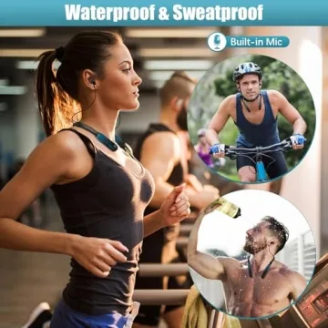 Lecefty Neckband Bluetooth Headphones 200H Playtime