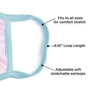 ABG Accessories Girls' 3-Pack Kid Fashionable Protection, Reusable Fabric Face Mask Age 3-7, Unicorn Design, 3 Count (Pack of 1)