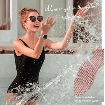 BELONGME 3 Pack Mesh Loop Compatible Apple Watch Bands