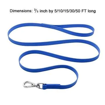 50FT Heavy Duty Waterproof Dog Training Leash for All Dogs
