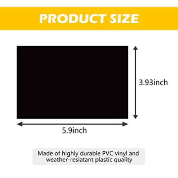 ToLanbbt Magnetic Garage Door Windows Hardware Faux PVC Fake Decorative Window Decals Kits for 2 Car...