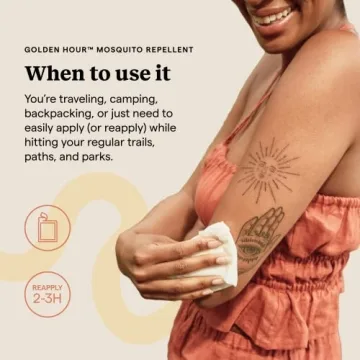 Kinfield Golden Hour Wipes - Natural Insect Repellent for All